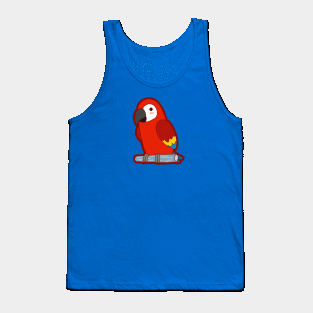 Cute Parrot - Red Tank Top